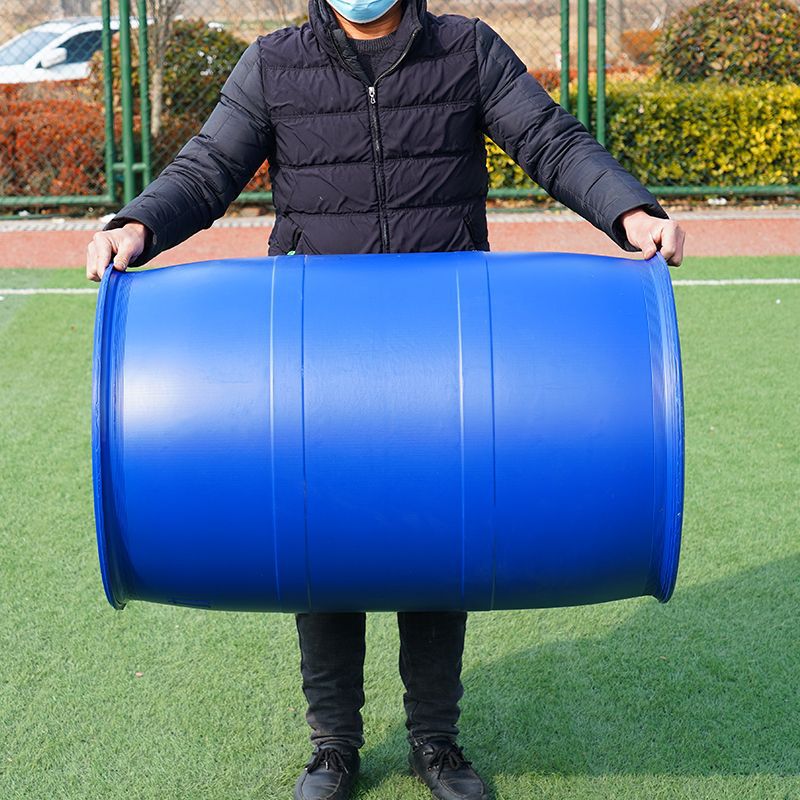 200L brand new blue sealed double-ring drum for acid-base chemical coatings food diesel oil latex paint plastic drum