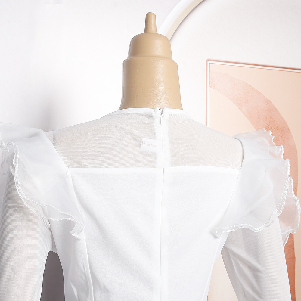 Vêtements pour femmes vêtements privés célébrité robe slim deux pièces haut jupe_voghion.com