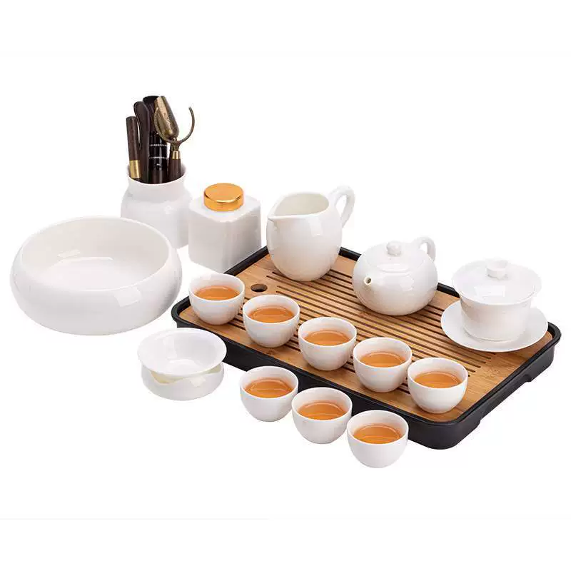 Tea set, teapot for office, tea cup, light luxury style, full set