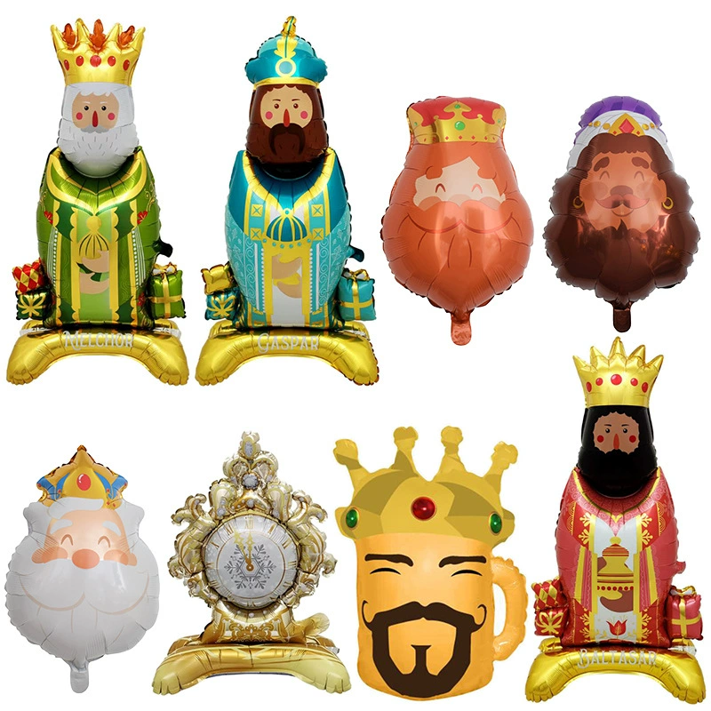 New aluminum film balloon cross-border Spanish festival king portrait aluminum foil balloon festival decoration decoration wholesale