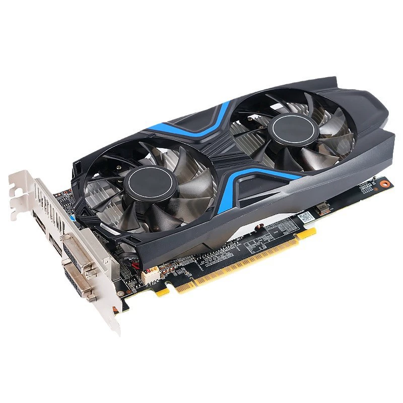 Графическая карта (GeForce GTX 1050 Ti) 4ГБ GDDR5, двойной вентилятор, HDMI+DVI+DP, PWM охлаждение