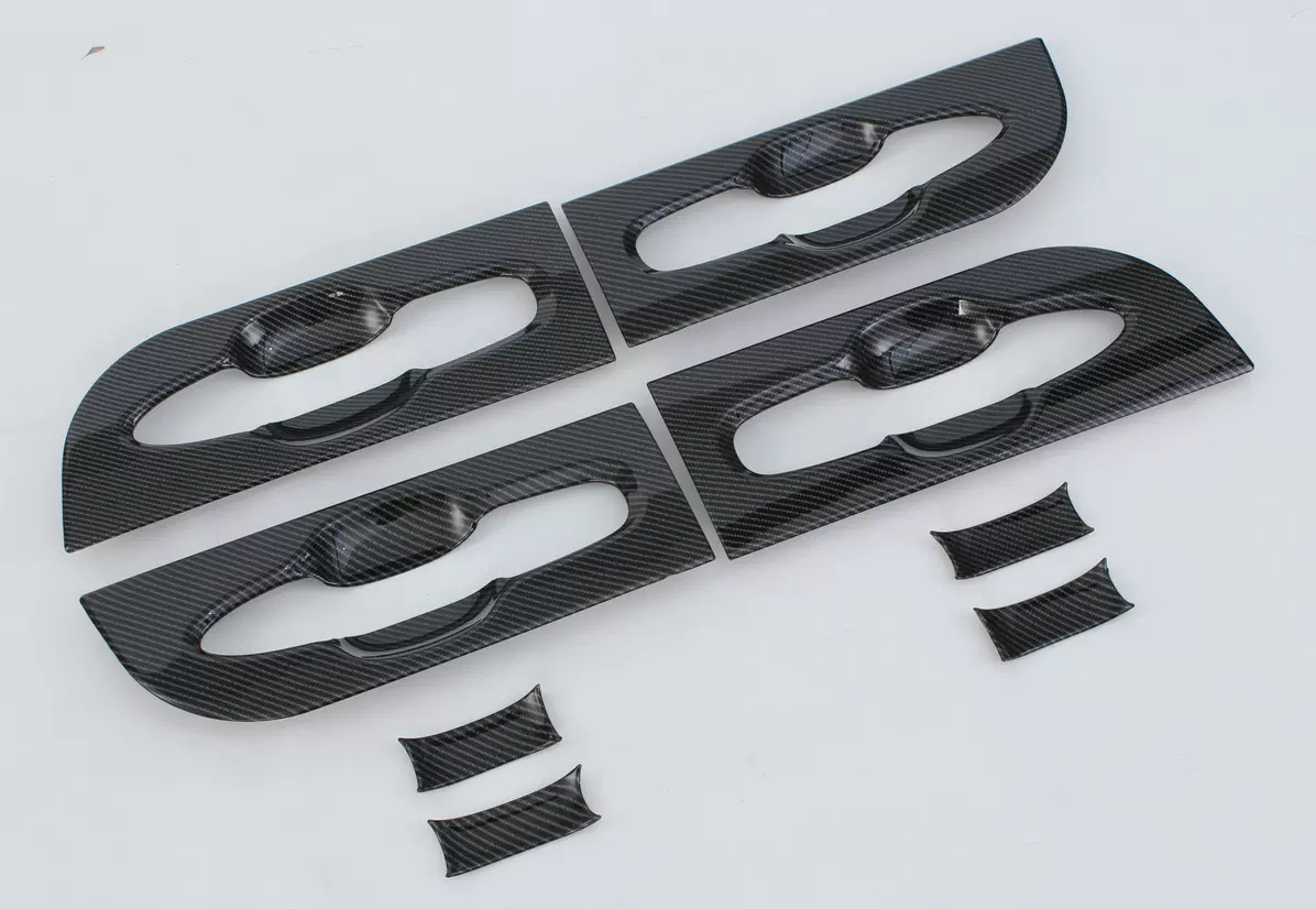 适用于 24款丰田埃尔法/威尔法 全包门碗改装 碳纤装饰贴 ABS材质