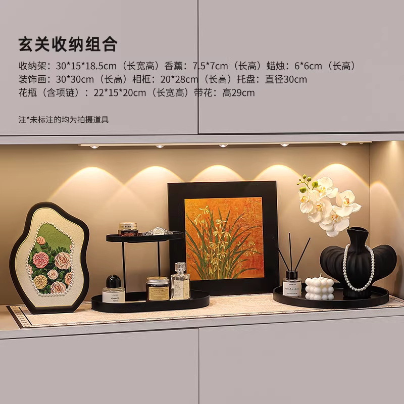 Nicho de pintura decorativa simple en el portal de almacenamiento de llaves estantería de escritorio decoración de la sala de estar buenas cosas para el hogar
