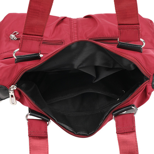 Large-capacity shopping crossbody bag, versatile crossbody backpack, new women's shoulder bag, casual water-repellent nylon bag