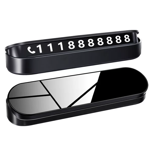 [Mirror] Temporary Parking Number Plate Move Car Phone Plate Hidden Luminous Sun-proof Personalized Customization
