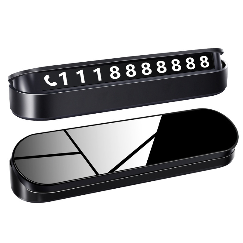 [Mirror] Temporary Parking Number Plate Move Car Phone Plate Hidden Luminous Sun-proof Personalized Customization
