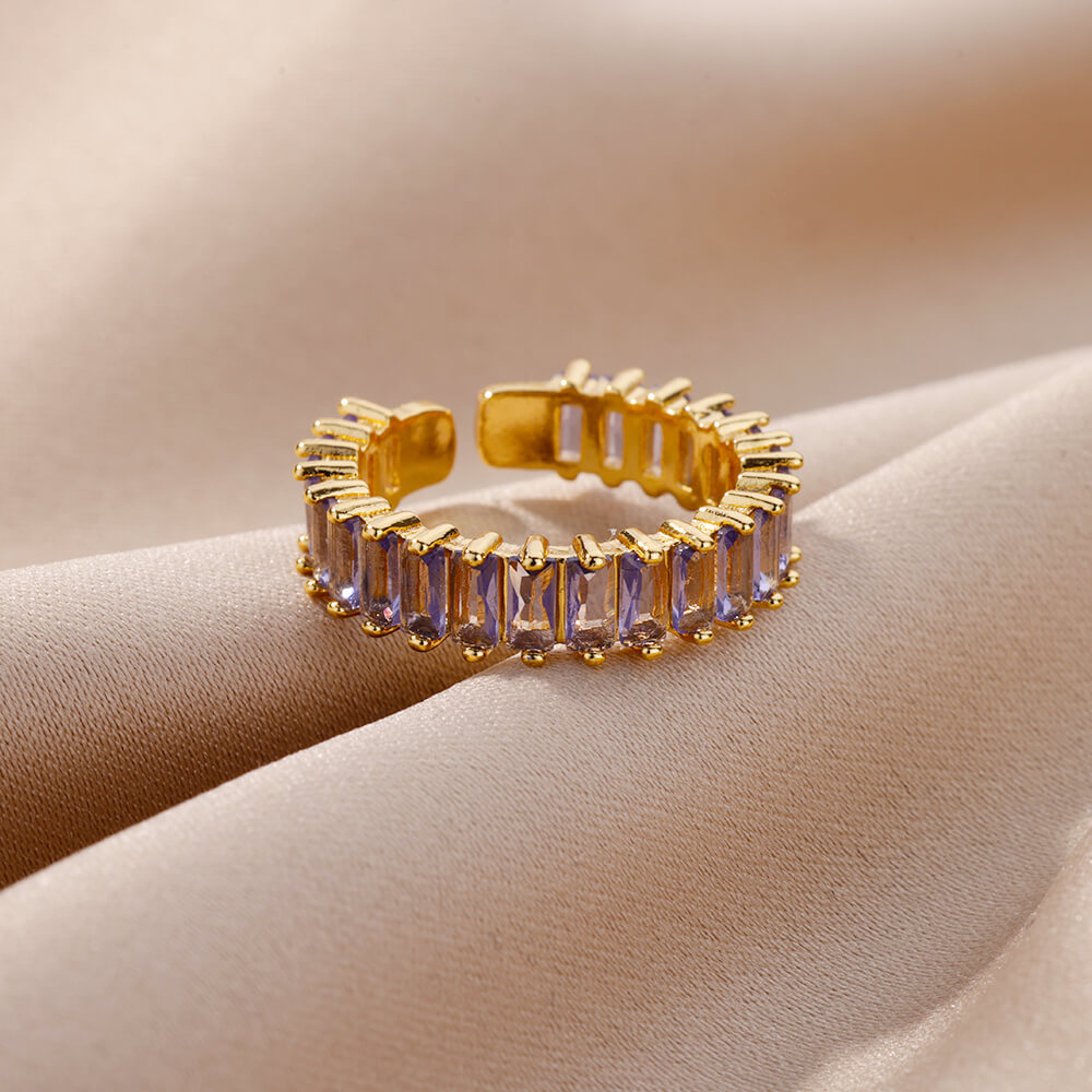 6g Weight Rhinestones Inlay Material Rings Classification One Size Ring Size 1 Piece Quantity Holiday, Daily Occasion Copper Material Solid Color Pattern All Seasons Season Women's Gender Inlay Design Simple Style Style Copper Inlay Solid Color Rhinestones Rings 11