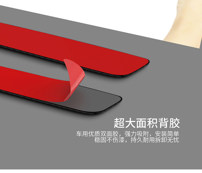 Factory direct sales car carbon fiber pattern anti-collision strip bumper anti-scratch strip sticker body door border scratch protection soft rubber strip