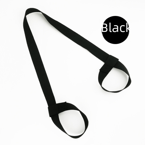 Manufacturer direct sale portable yoga mat straps, stretching back straps, cotton shoulder back straps extension bands with logo