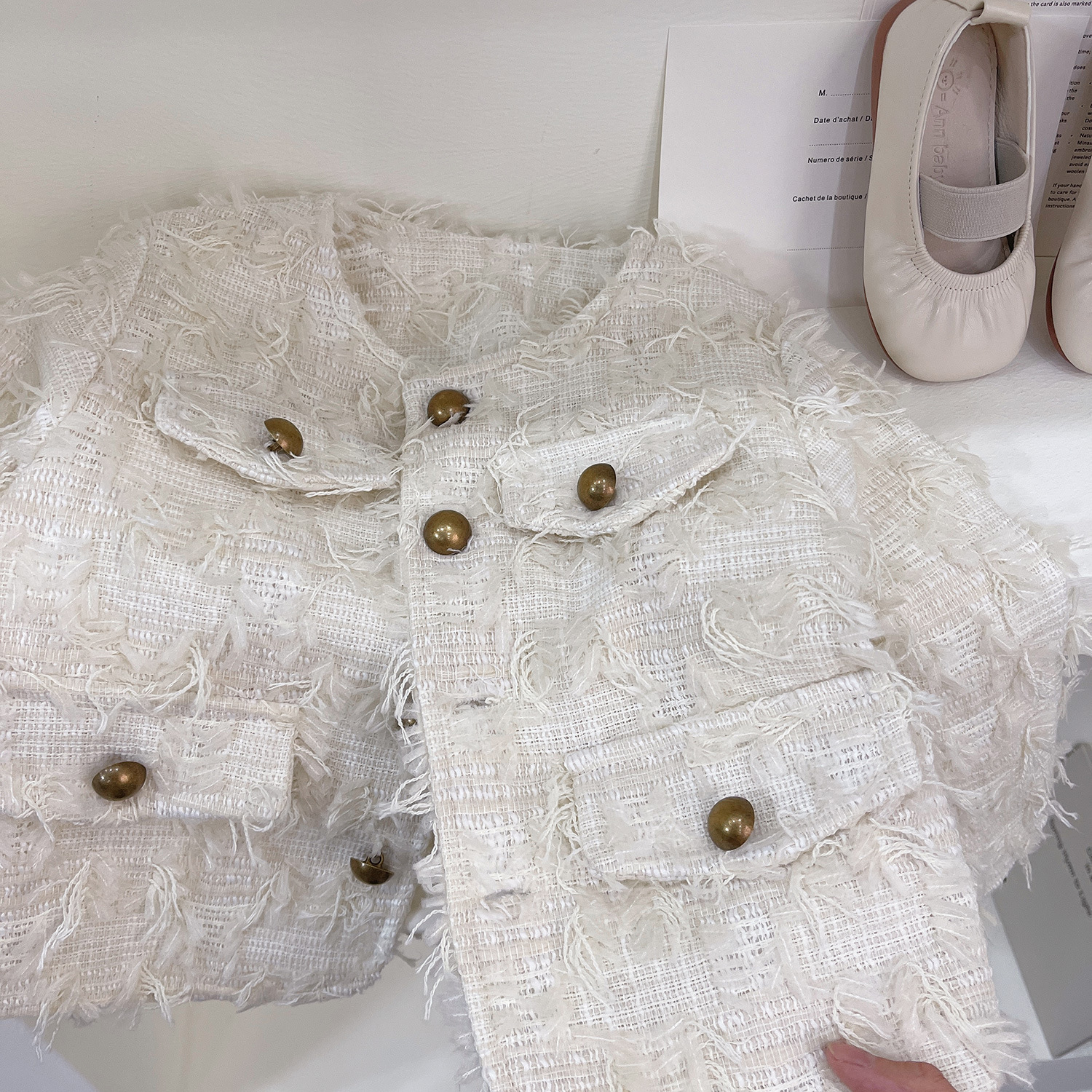 2023 autumn new Korean version fragrant style girls' fashionable versatile small coat, super trendy 23376_voghion.com