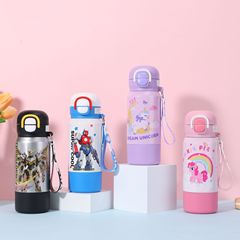 新款儿童三饮上学专用保温杯高颜值女孩宝宝水壶316不锈钢吸管杯