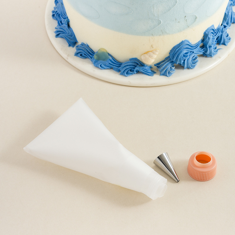 Conjunto de herramientas de enmarcado de flores pastel horneado decoración galletas de extrusión de flores boquilla de enmarcado de flores convertidor de bolsa de diez piezas