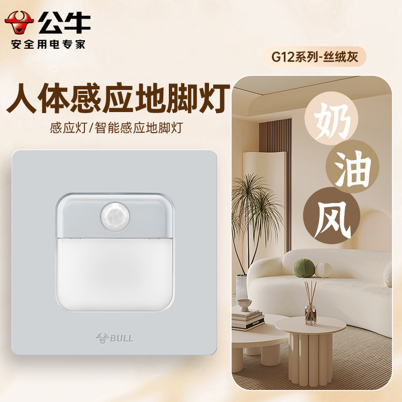 [G12 gris de terciopelo] enchufe del interruptor toro 86 tipo de panel de enchufe del interruptor de pared doméstico 5 agujeros 10A montaje oculto