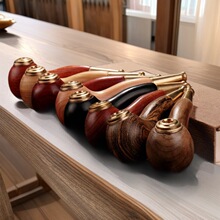 红木双用烟斗红檀血檀崖柏黑檀过滤循环型烟斗卷烟老式烟具送长辈