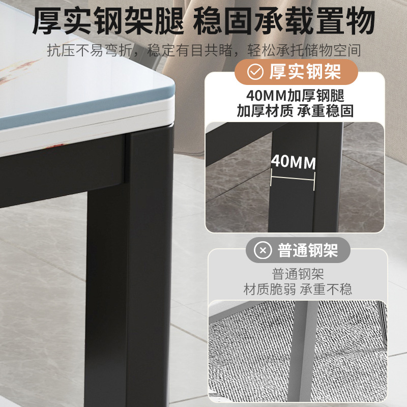 Mesa de té sala de estar doméstica moderna mini oficina de vidrio mini mesa de té 2023 nueva mesa pequeña