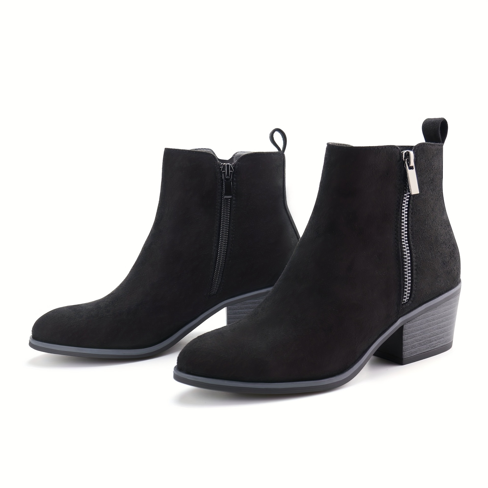 A 15641 Women's Suede Ankle Boots 磨砂短靴