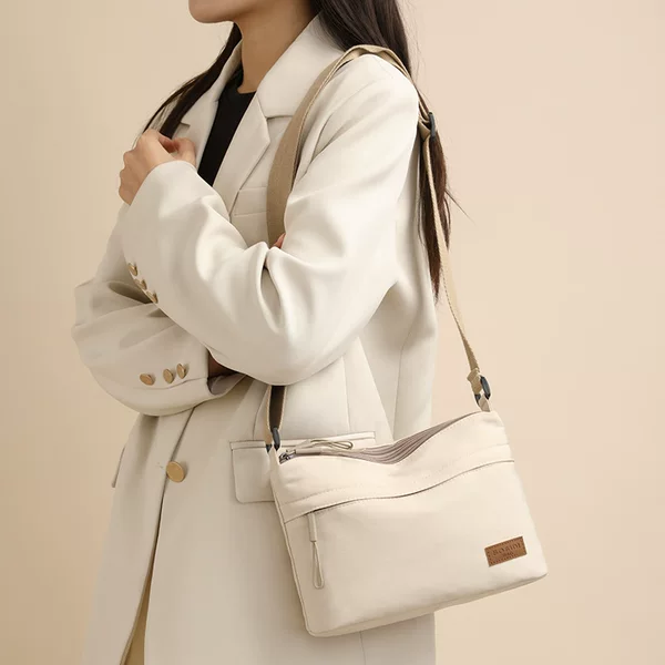 Cross-Border New Model, Simple and Lightweight Multi-Layer Large-Capacity Nylon Bag, Casual and Fashionable Shoulder Crossbody Bag, Dropshipping Available