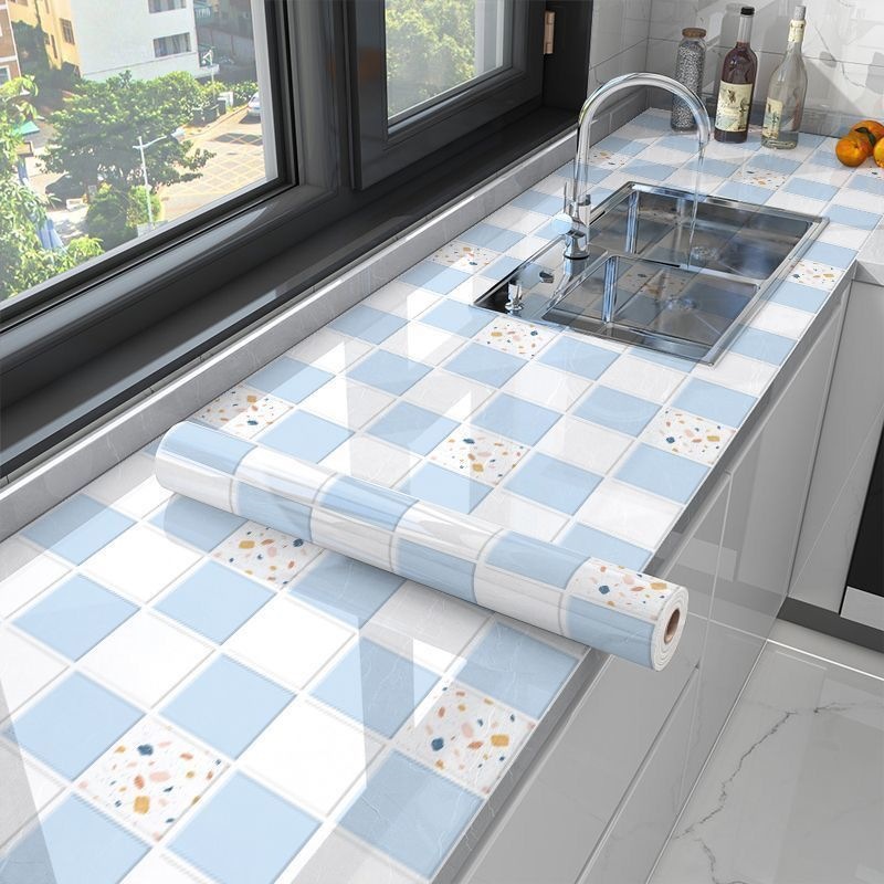 Cocina de mármol a prueba de agua a prueba de aceite pegatinas resistentes a altas temperaturas papel pintado autoadhesivo gabinete de cocina hogar a prueba de humedad estufas renovación papel pintado