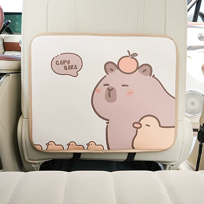 Chair back anti-kick pad Back Storage Bag, Kids-Proof Anti-Wear - kiss-dolphin-small-anti-kick-mat