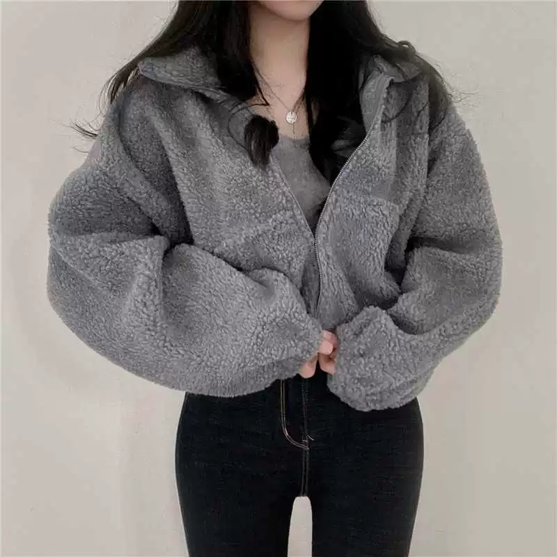 Базовый короткий кардиган, корейский стиль, усиленная плотность