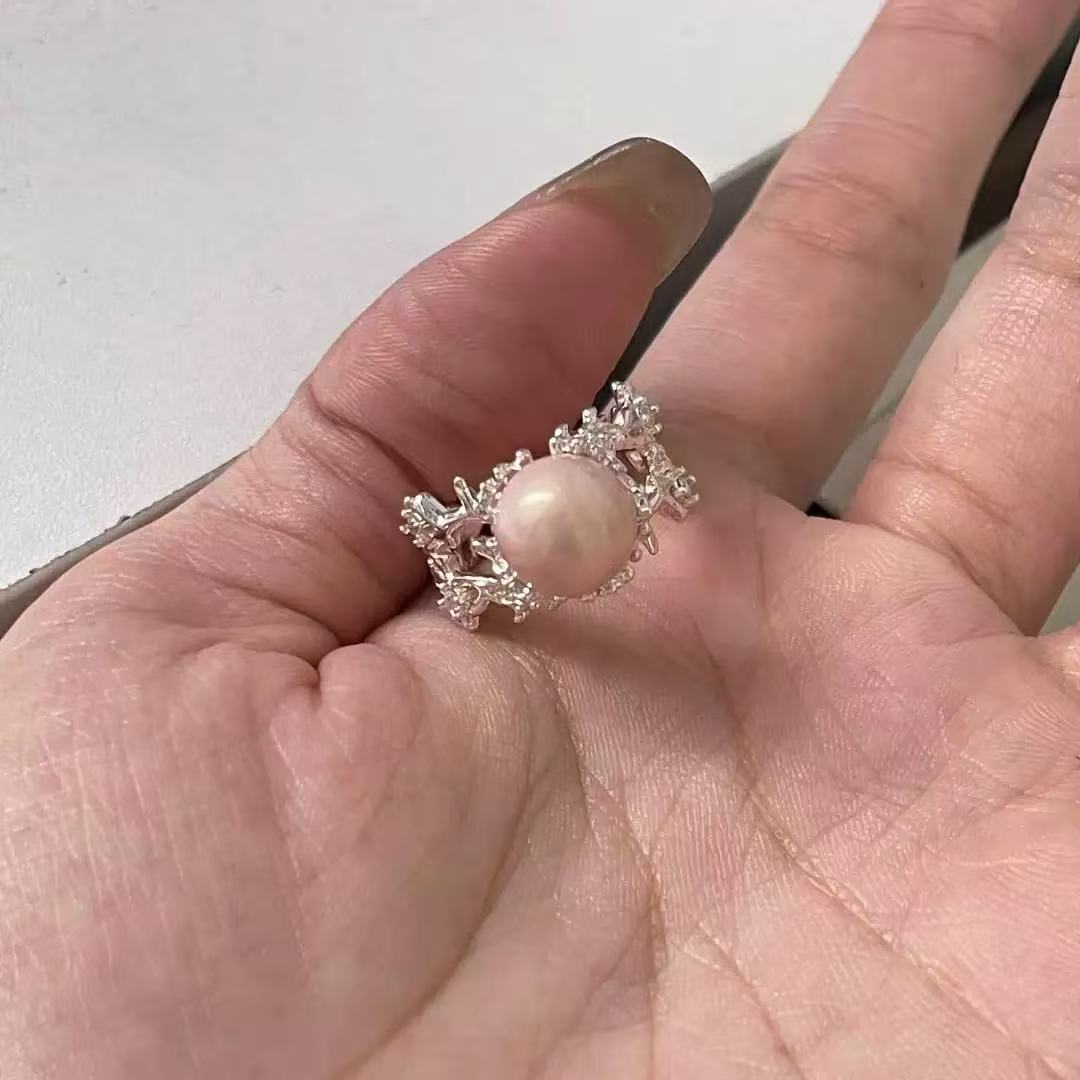 Starry Sky Open Ring For Women, Luxury Diamond Designer Ring_voghion.com