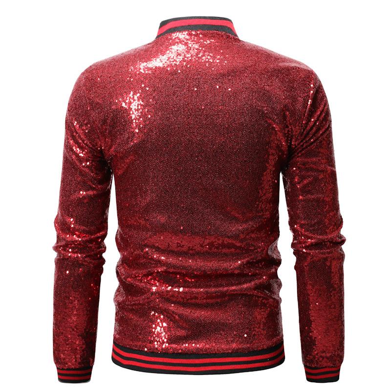 Men's Jacket Stand Collar Contrast Colour Winter Autumn Style_voghion.com