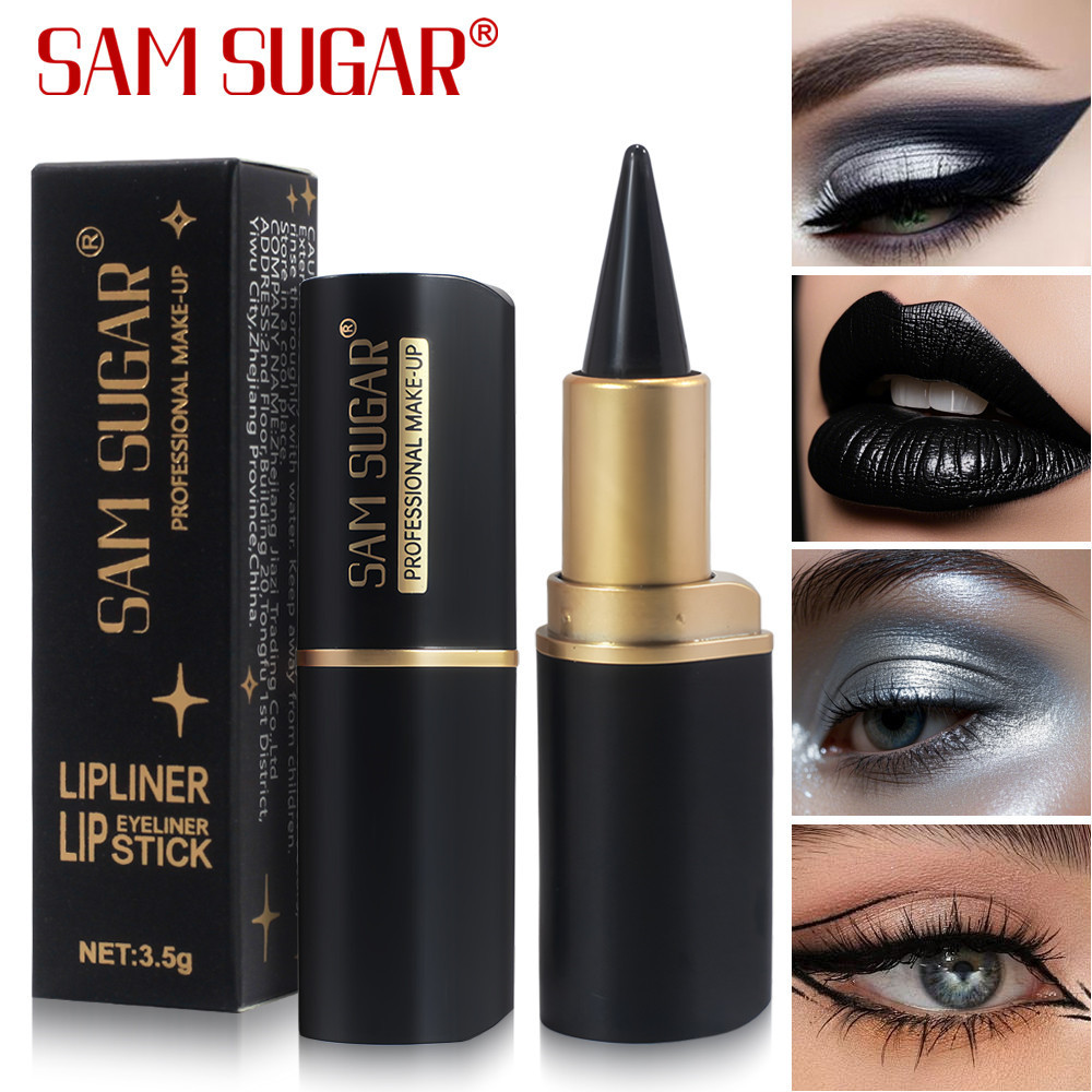 Matita labbra opaca SAM SUGAR, ombretto ricco a testina singola, eyeliner solido multicolore a lunga durata_voghion.com