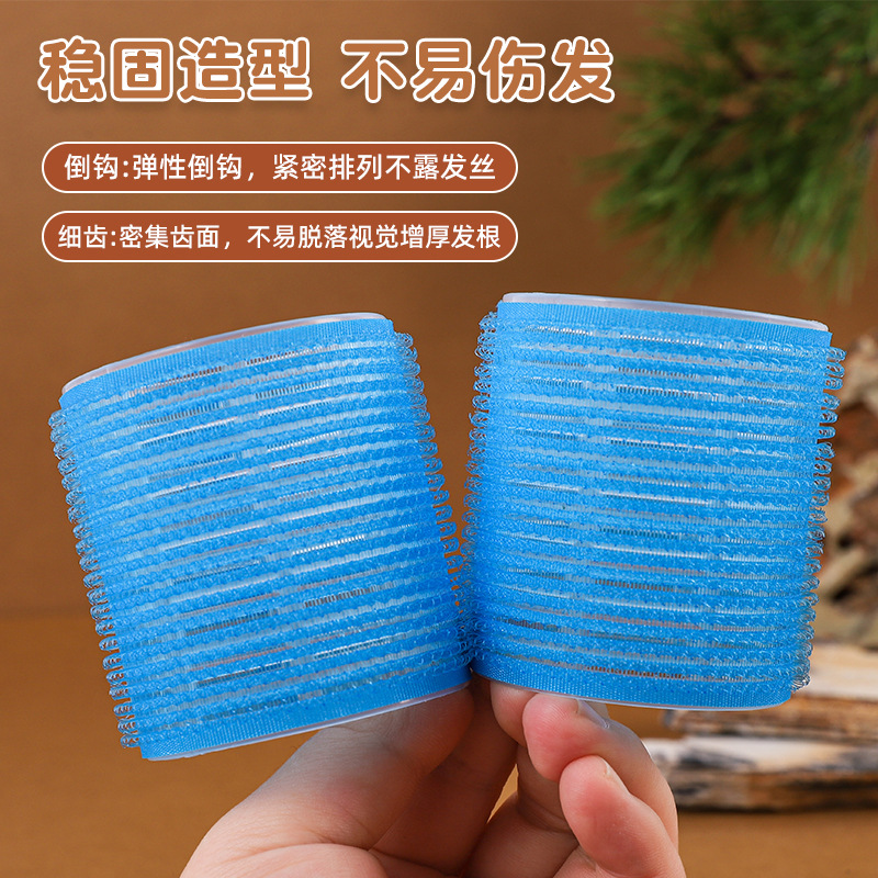Self-adhesive curly mixed bangs with velcro, adds volume