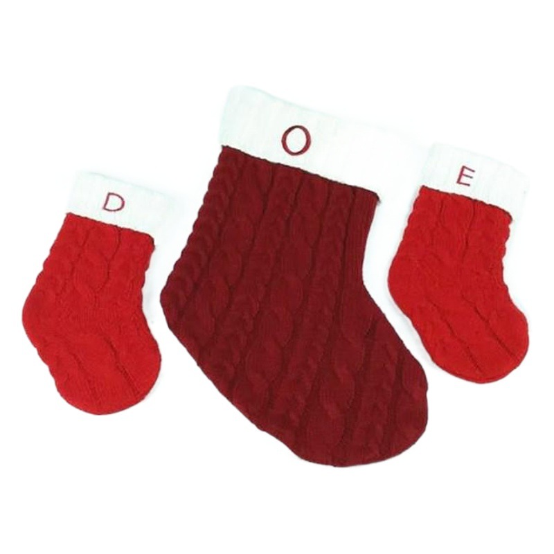 Calcetines de Navidad de lana jacquard regalo de Navidad calcetines de punto Medias de Navidad de acrílico