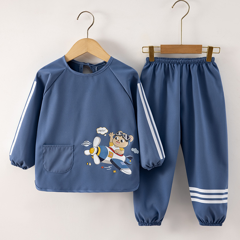 Baby's Split Cover Pants Men's and Women's Treasure Crawling Clothes Children's Waterproof Dirty-proof Rice Pocket Children's Autumn and Winter Cover Clothes