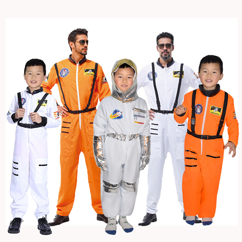 Cross-Border Kidsren's Space Clothing Halloween Cos Adult Performance Clothing Astronaut Holiday Party Performance Clothing