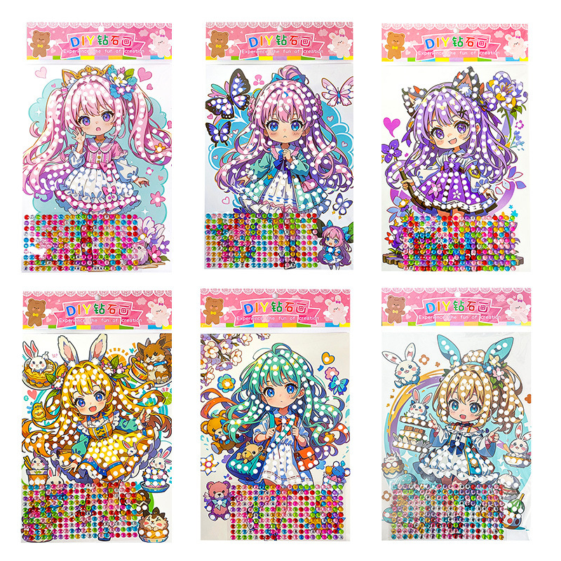 슈퍼 대형 만화 소녀 다이아몬드 그림 6