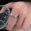 Ring with bow, sophisticated fashionable universal advanced zirconium, light luxury style, high-quality style, wholesale