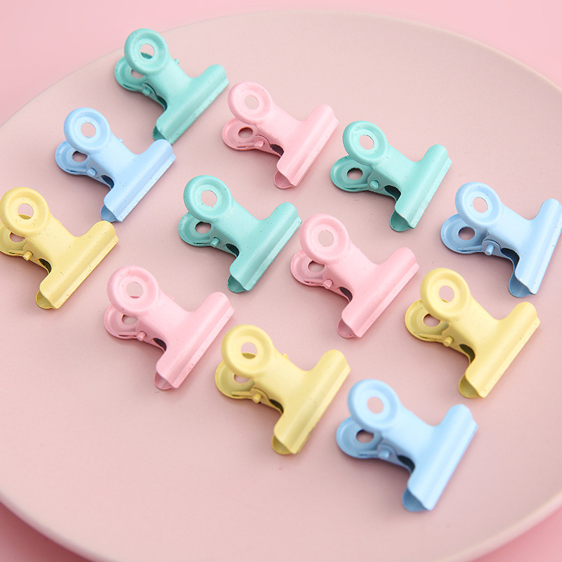 Creative candy -colored metal clip Benzi DIY handmade clip learning…