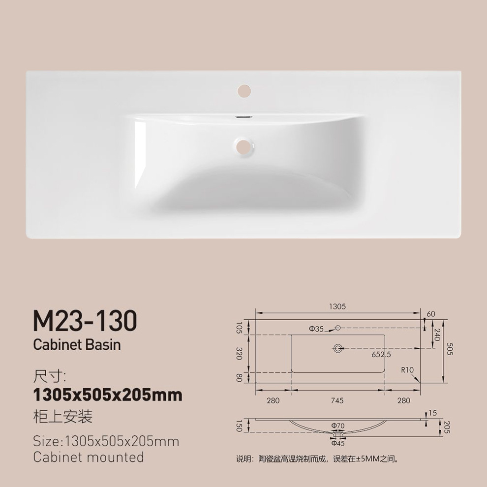 Lavabo de baño, lavabo individual, lavabo integrado de cerámica, lavabo de lado delgado, mesa simple, lavabo izquierdo y derecho, esquinas cortadas