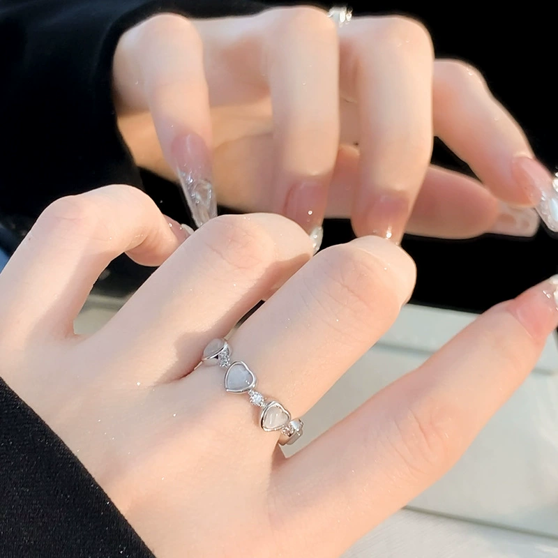 Серебряное кольцо, брендовый аксессуар, кошачий глаз, оптовая продажа, на указательный палец