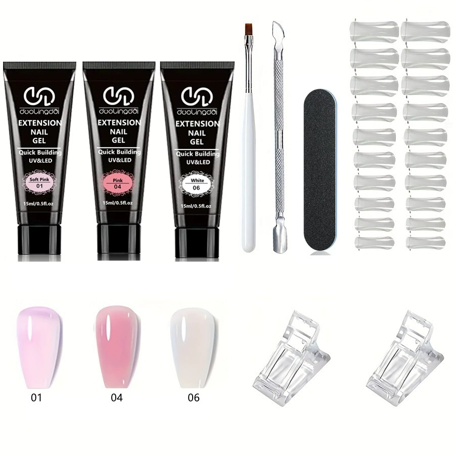 Трансграничная горячая распродажа Dolingdai Crystal Безболезненный удлиненный набор инструментов для маникюрета