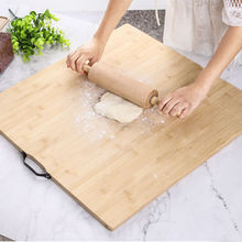 案板家用擀面大号竹菜板厨房切菜板面板正方形砧板实木加厚板