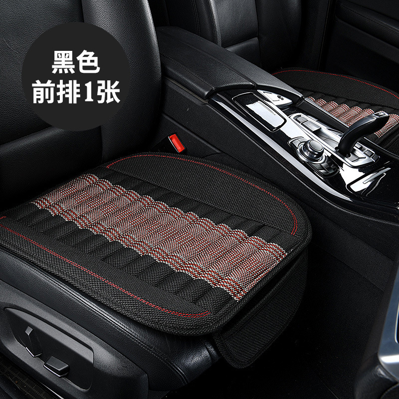 車のクッションの枚葉 + 背もたれの小さい3つの5つの席は滑り止めの亜麻の竹炭の四季通用のクッションを縛りません。|undefined