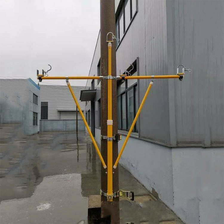 Временный горизонтальный силовой провод для обслуживания изолированного подъемного горизонтального многоцелевого комбинированного кабельного крепления