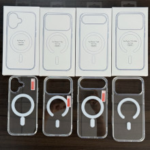 适用iPhone17proMax透明磁吸手机壳苹果16简约高级感15防摔保护套