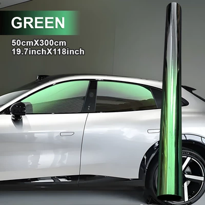 Popular Foreign Trade Product: Car Dual-Color Automotive Film - 50300cm-gradient-black-and-green