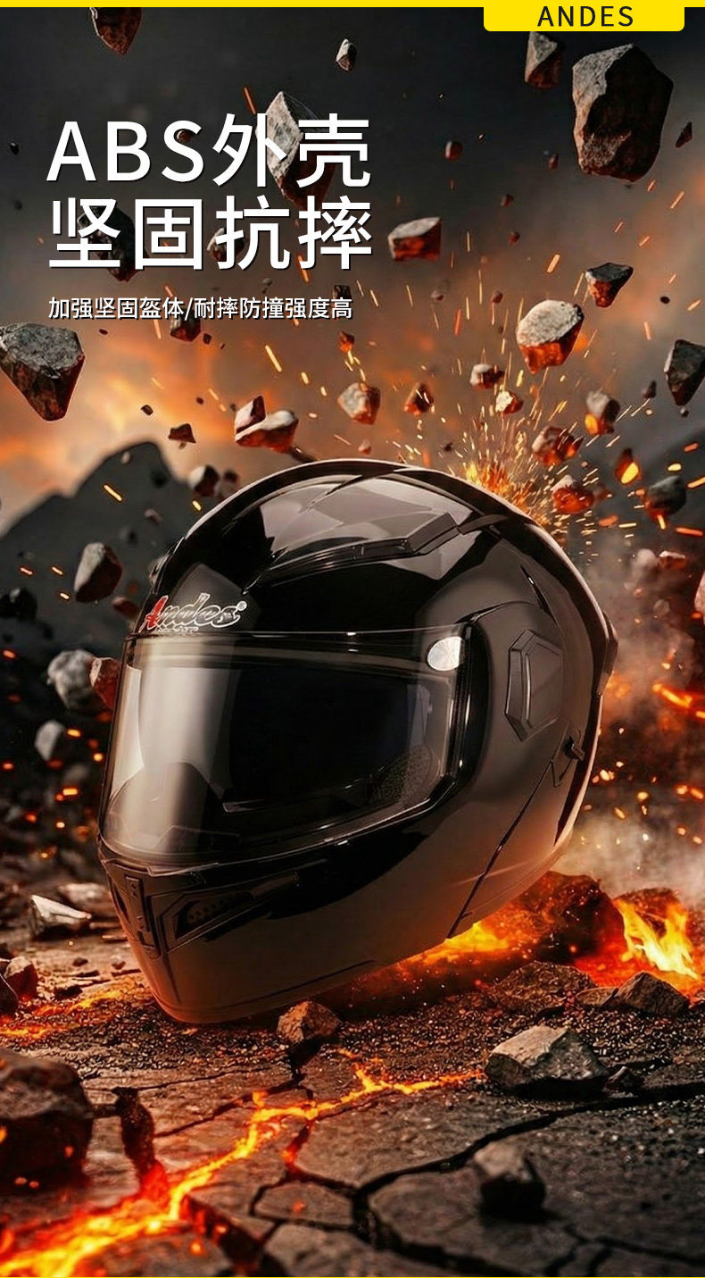 New All-Season Winter Flip-Up Motorcycle Helmet for Men and Women, Warm Electric Vehicle Full-Face Safety Helmet