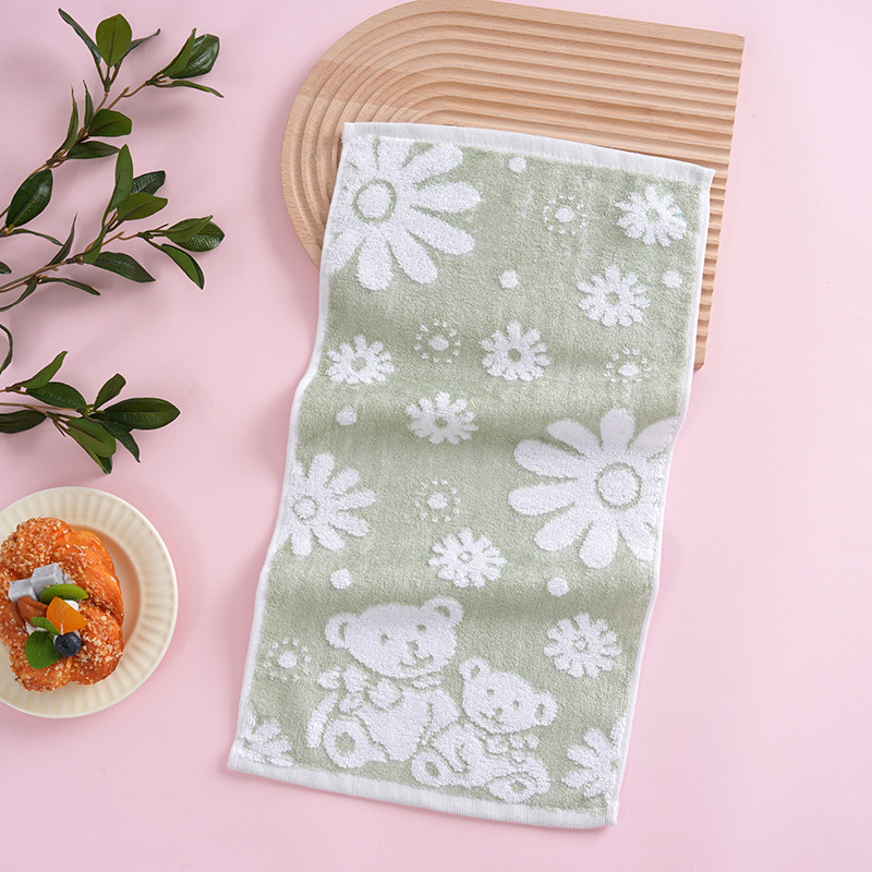 Serviette pour enfants en fibres de bambou et coton, petite serviette pour le visage, douce et non pelucheuse, vente en gros_voghion.com