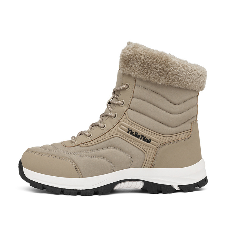 Cross-border snow boots men's winter warm boots men's and women's fleece-lined cotton shoes warm men's boots high-top shoes in stock wholesale Cross-border snow boots men's winter warm boots men's and women's fleece-lined cotton shoes warm men's boots high-top shoes in stock wholesale
