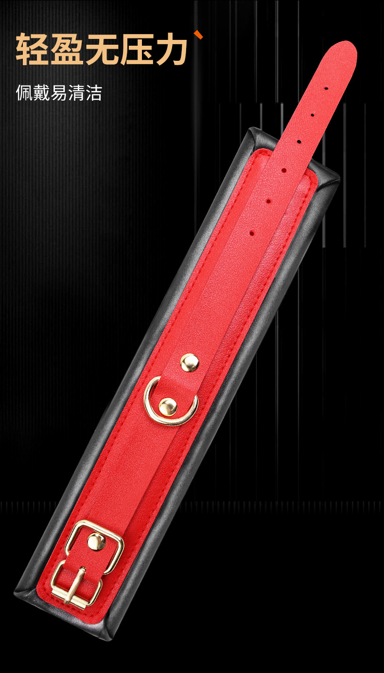 Jiuai Bondage Set with Contrast Color Handcuffs and Heart-shaped Red Candle — detail image 13