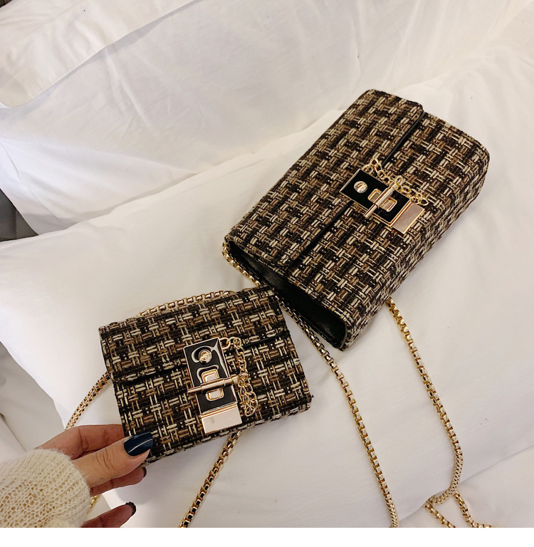 Street 2023 Nuova borsa a tracolla Borsa a catena in lana moda Borsa da donna Piccola borsa a tracolla rossa in rete fresca_voghion.com