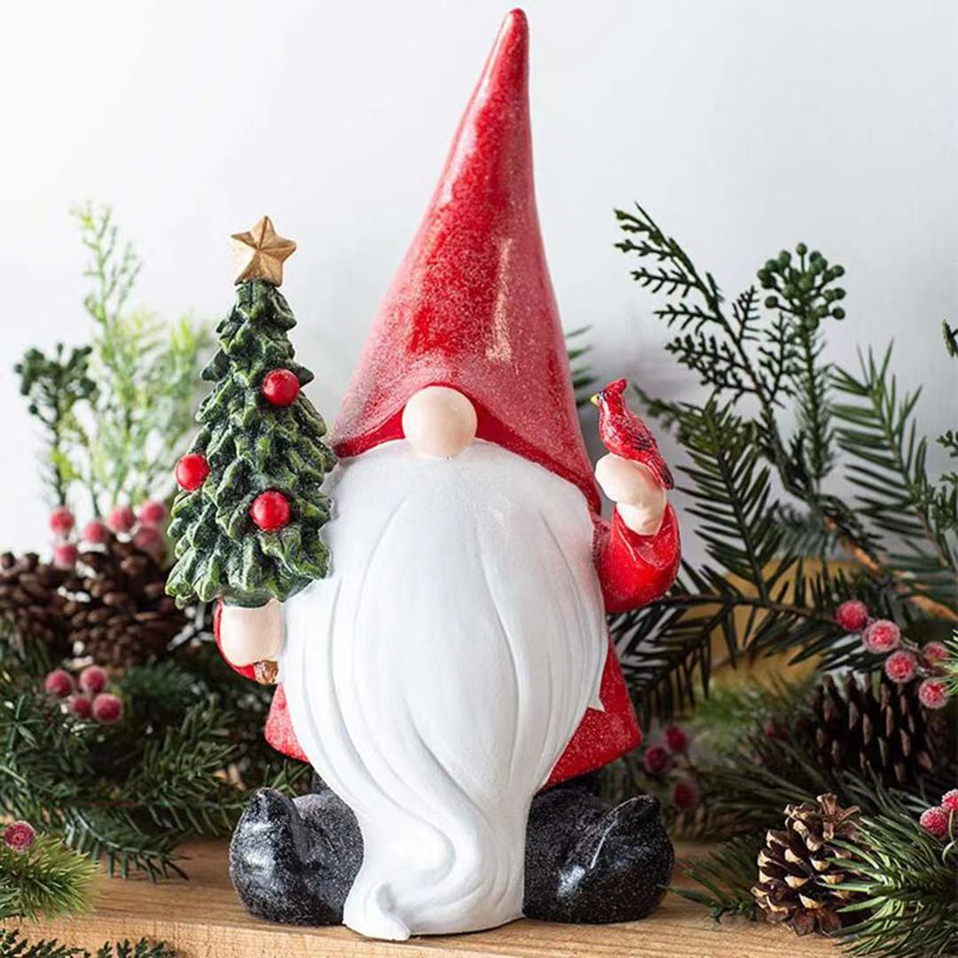 Independent station cross-border resin crafts white beard dwarf…