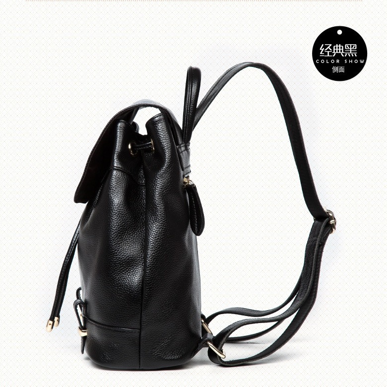 Genuine Leather Backpack Women's Travel Bag 2024 New Fashionable Women's Backpack European and American Fashion Top Layer Cowhide Women's Bag Supply