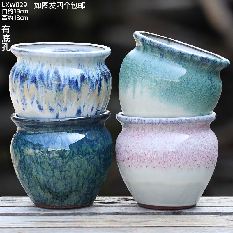 多肉花盆花口陶罐法师老桩大口径月季三角梅绿植盆景多肉花盆陶瓷|undefined